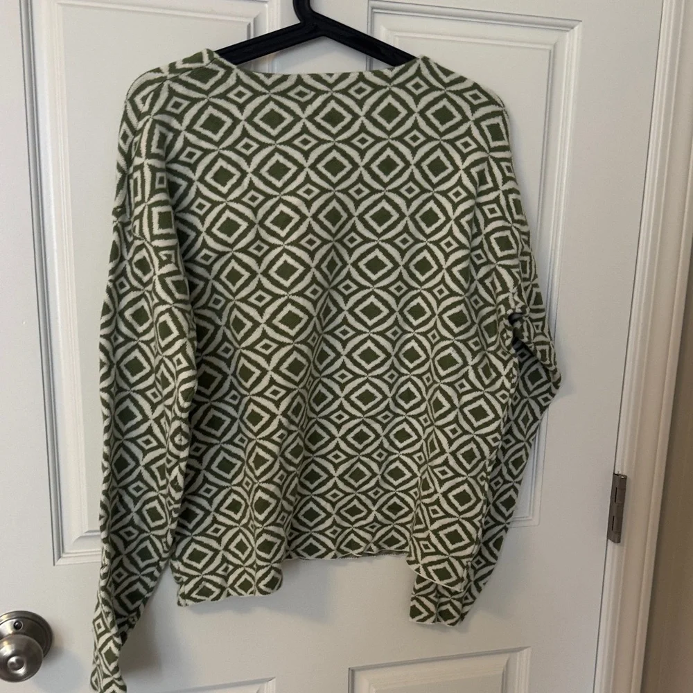 Halston Heritage Olive Knit Sweater